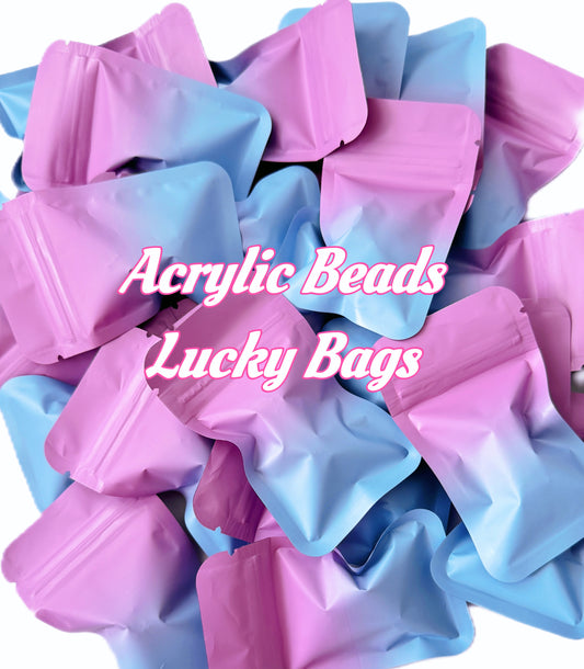 Lucky Bags|Acrylic Beads  - Open in Live - Bigger Hole for  DIY